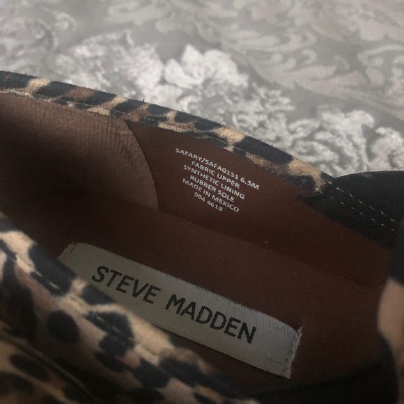Steve Madden Safary leopard slip on sneakers - Picture 3 of 4